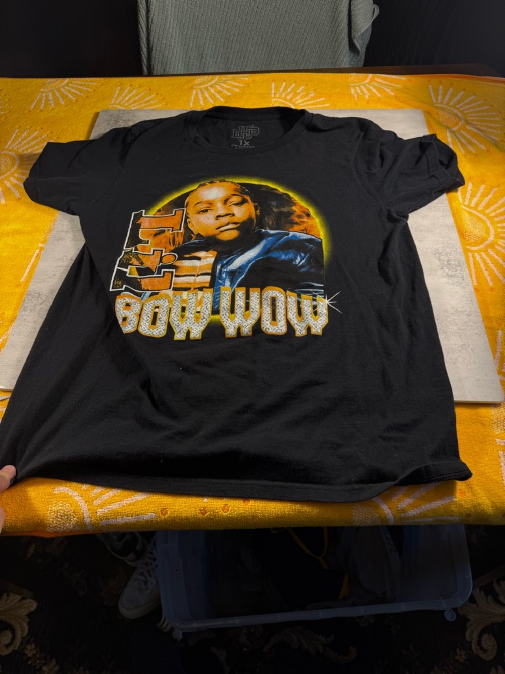 Lil Bow Wow Graphic Tee - Black with Yellow Accent